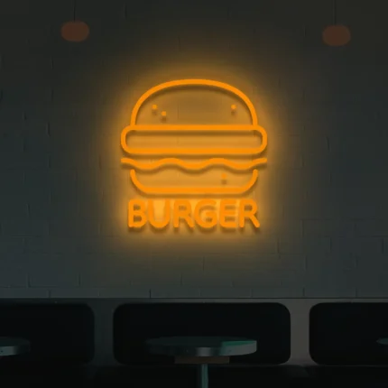 Neon LED Burger