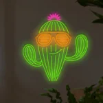 Neonowy kaktus COOL