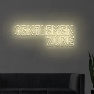 Neon barber "Gentlemen zone"