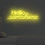 Neonowy napis Hello Sunshine