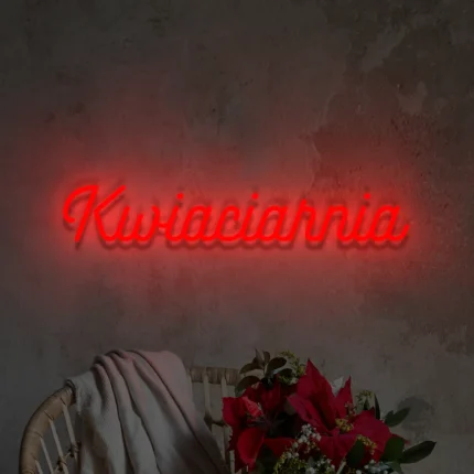 Napis LED Kwiaciarnia