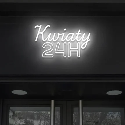 Napis LED Kwiaty 24H