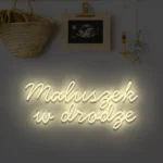 Ledowy napis Maluszek w drodze