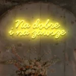 Napis LED na wesele Na dobre i na zawsze