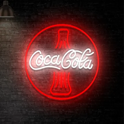 Neon Coca-Cola Butelka