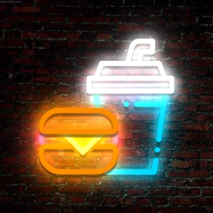 Neon Hamburger