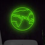 Neon Mapa świata LED