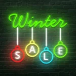 Neon świąteczny Winter Sale
