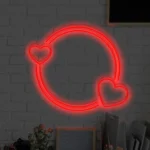 Neon LED Podwójne Serce