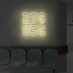 Neonowy napis RTG USG