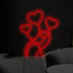 Neon LED Serca dekoracyjne