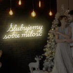 Neon na wesele Ślubujemy sobie miłość