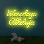 Napis LED Wesołego Alleluja