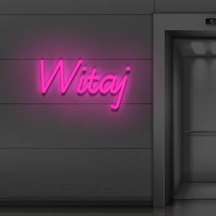 Napis LED Witaj