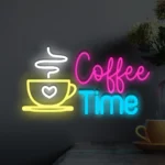 Neon Coffee Time