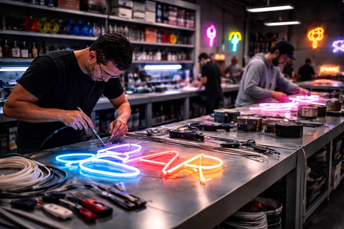 Nowoczesna produkcja neonów LED
